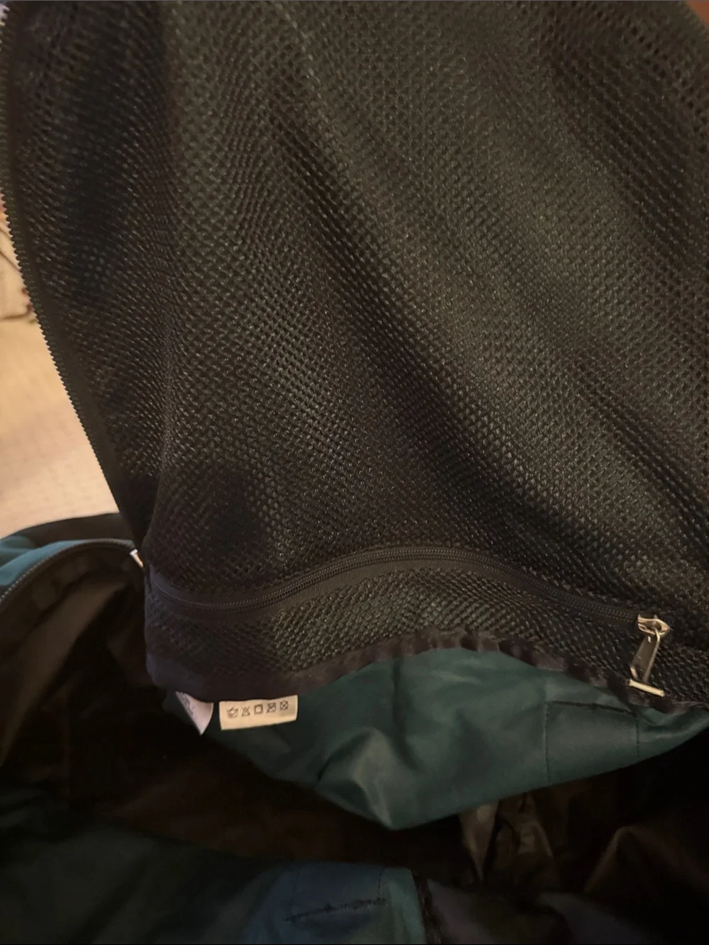 The North Face Green and Black Duffel Bag